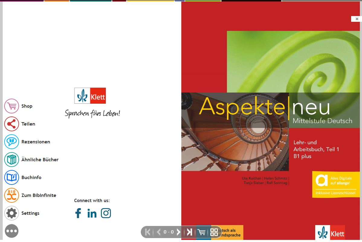 Aspekte neu B1.1 plus Lehr- und Arbeitsbuch - Hybride Ausgabe allango - mintaoldalak