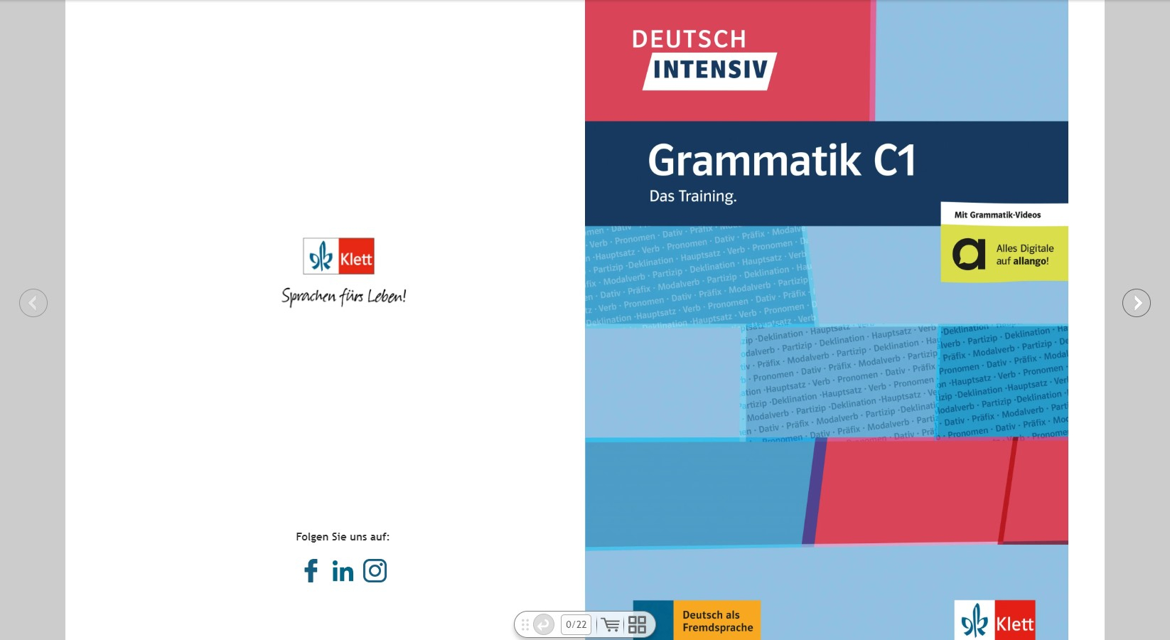 Deutsch intensiv Grammatik C1 - mintaoldalak